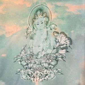 Onzie Buddha Capri Leggings Women’s Sz S/M Tie Dye Watercolor Yoga